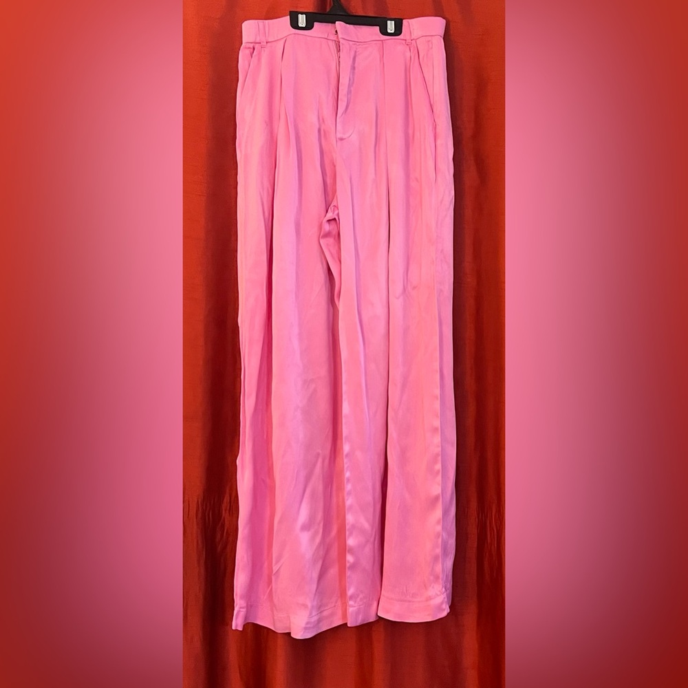 PREOWNED | Zara Pink High-Rise Pants – Size L